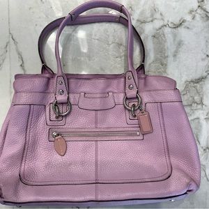 Coach shoulder bag, lavender
